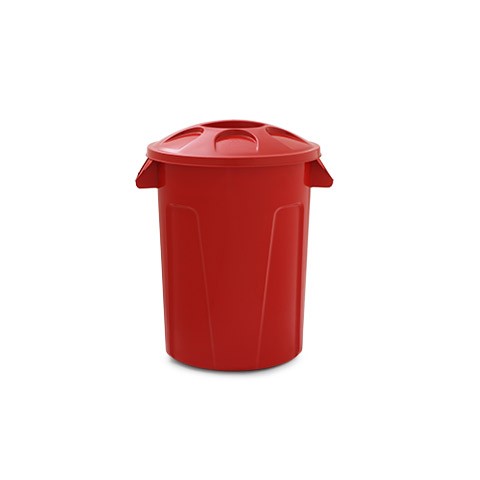 Lixeira Basculante 60 Litros Vermelho - Lar Plásticos - larplasticos